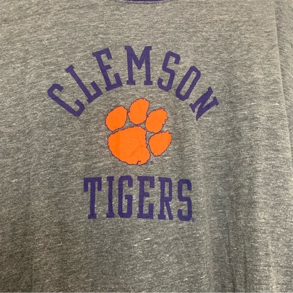 Clemson Tigers Long Sleeve Cropped TShirt Size XL - Picture 2 of 7